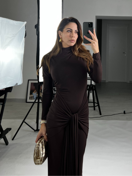 Midi Dress nodo choco Midi Dress nodo choco