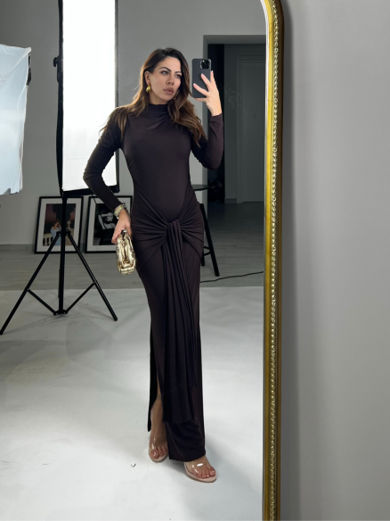 Midi Dress nodo choco Midi Dress nodo choco