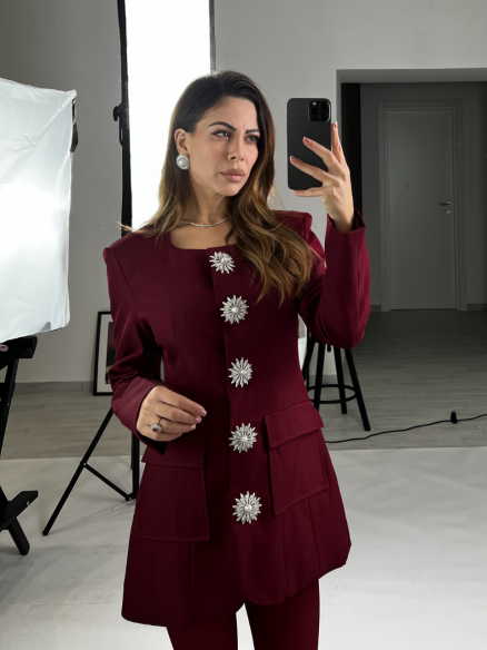 Blazer/Dress gioiello bordeaux Blazer/Dress gioiello bordeaux