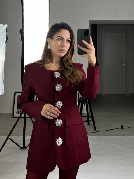 Blazer/Dress gioiello bordeaux Blazer/Dress gioiello bordeaux