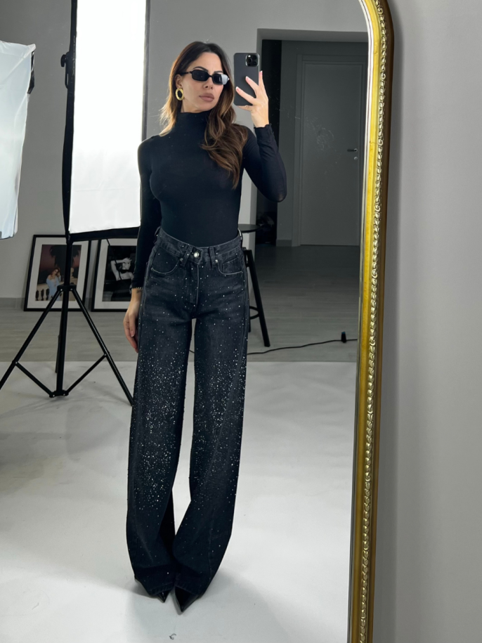 denim microstrass A3235