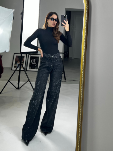 denim microstrass A3235