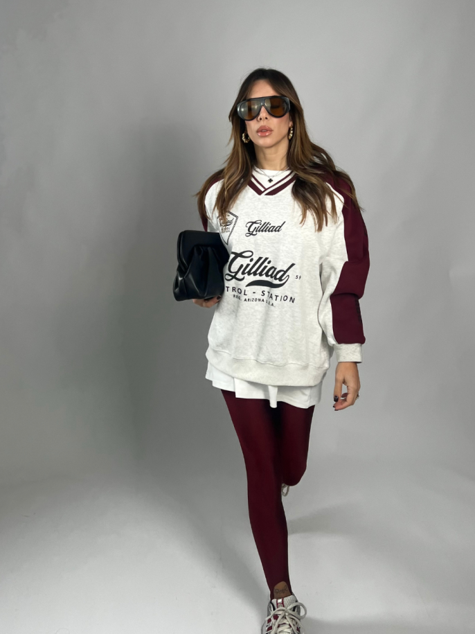 Leggings ghette bordeaux