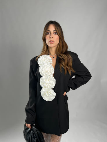 blazer flower White