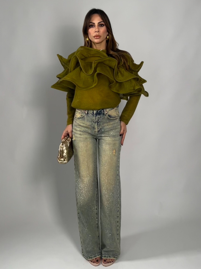 jeans strass 3561
