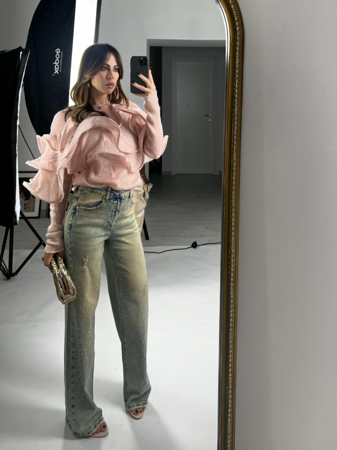 blusa rouches rosa 2