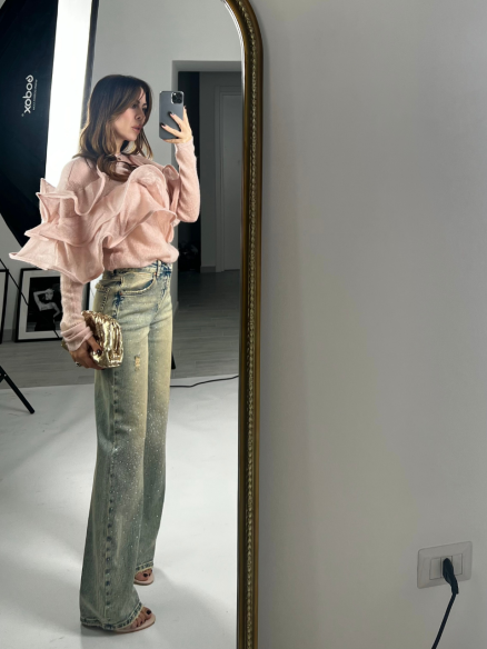 blusa rouches rosa blusa rouches rosa