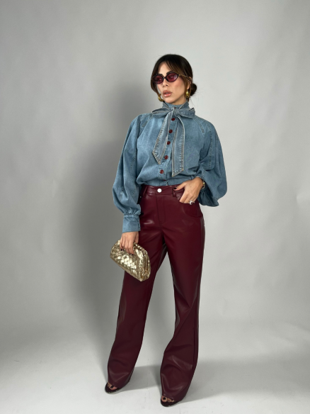 Pants similpelle bordeaux Pants similpelle bordeaux