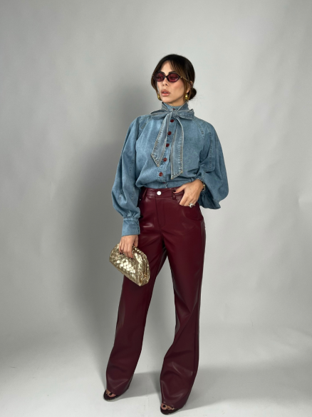 Pants similpelle bordeaux Pants similpelle bordeaux