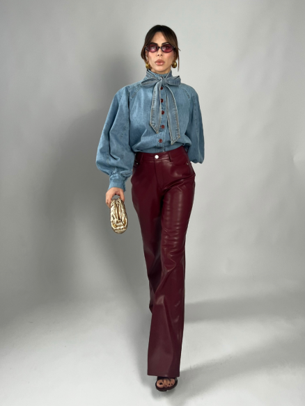 Pants similpelle bordeaux Pants similpelle bordeaux