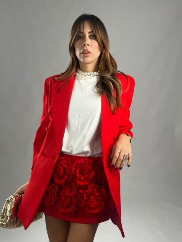 Blazer doppiopetto rosso