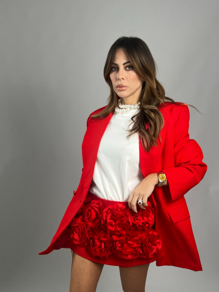 Blazer doppiopetto rosso