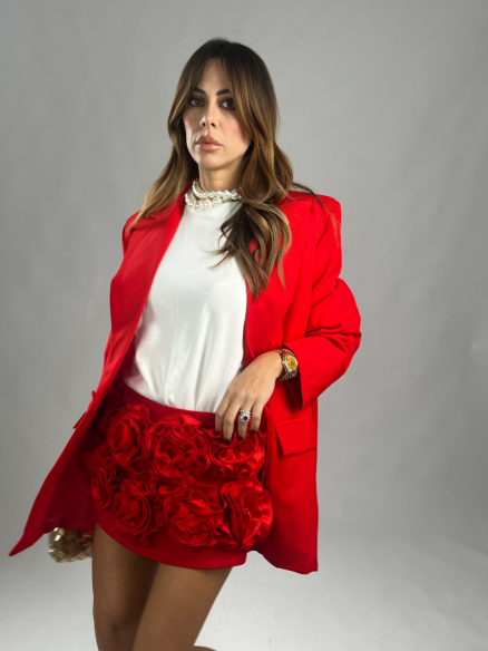 Blazer doppiopetto rosso