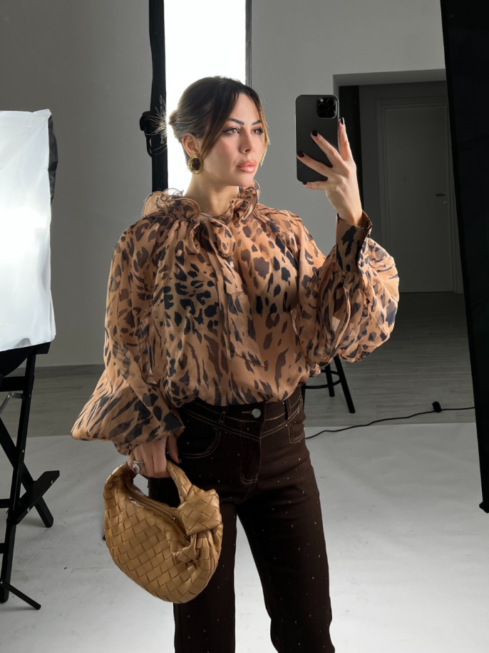 camicia chiffon animalier 2