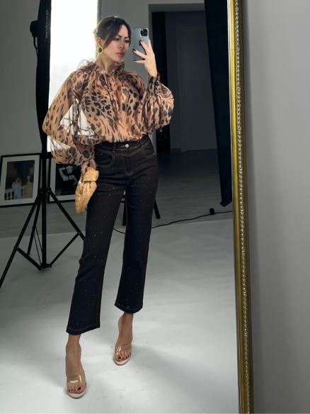 denim brown strass denim brown strass