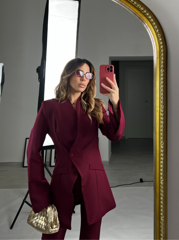 Tailleur megan Bordeaux 2