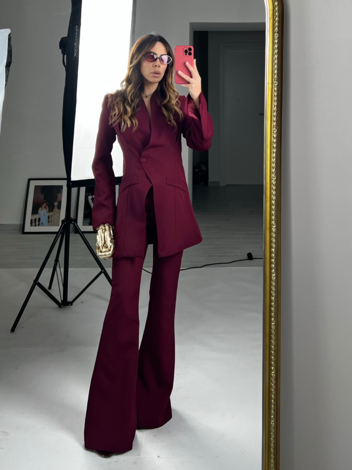 Tailleur megan Bordeaux