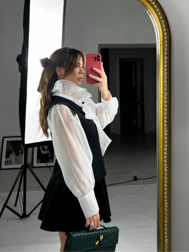 Set Gilet + gonna  nero