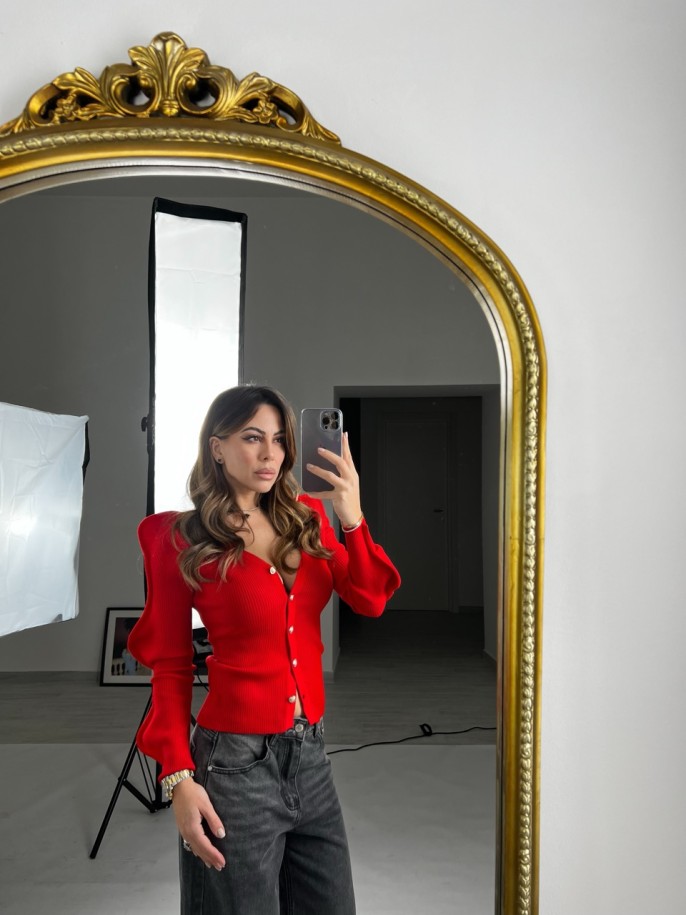 cardigan waves rosso 2