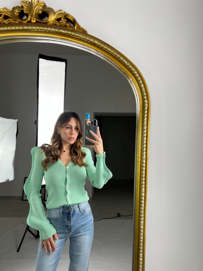 cardigan waves menta 2