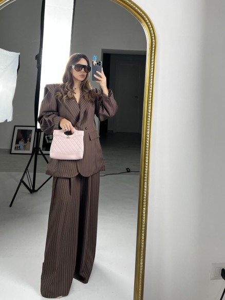 tailleur gessato butterfly choco tailleur gessato butterfly choco