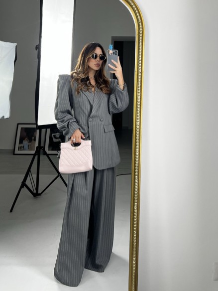 tailleur gessato butterfly grigio tailleur gessato butterfly grigio