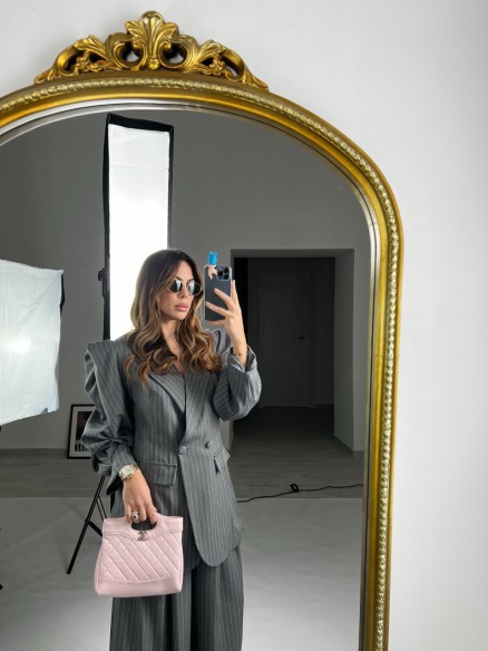 tailleur gessato butterfly grigio tailleur gessato butterfly grigio