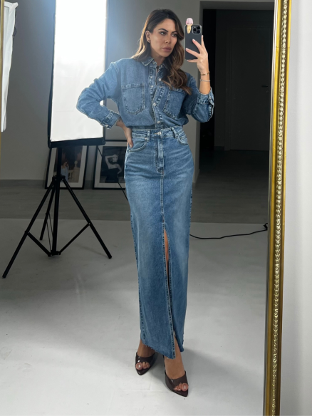 Gonna denim lunga Gonna denim lunga