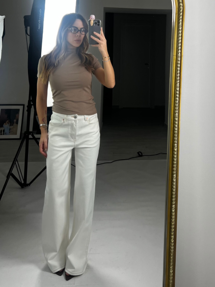 Denim panna palazzo 3031