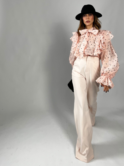 Pantalone classico rosa Pantalone classico rosa