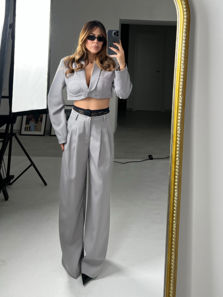 Tailleur blair grigio