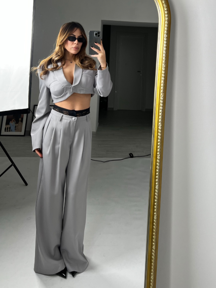 Tailleur blair grigio