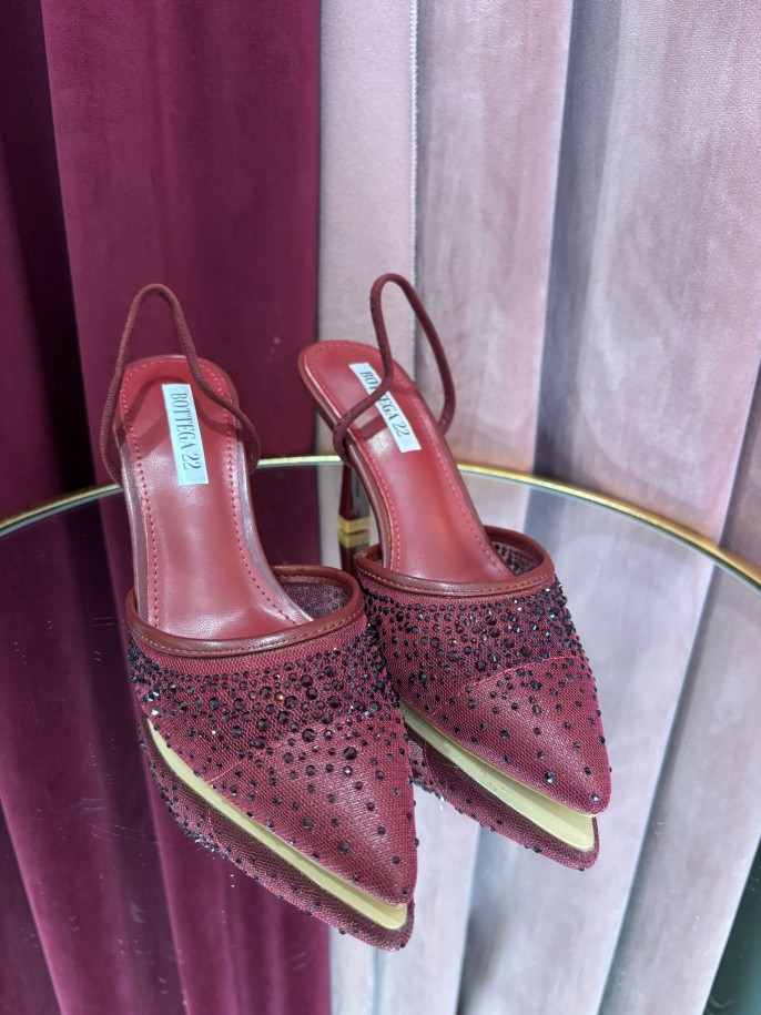 Slingback bordeaux
