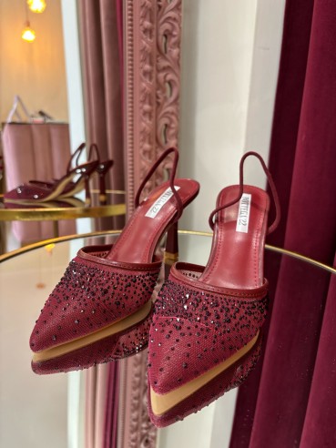 Slingback bordeaux