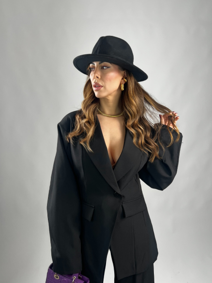 Tailleur Helena cargo nero