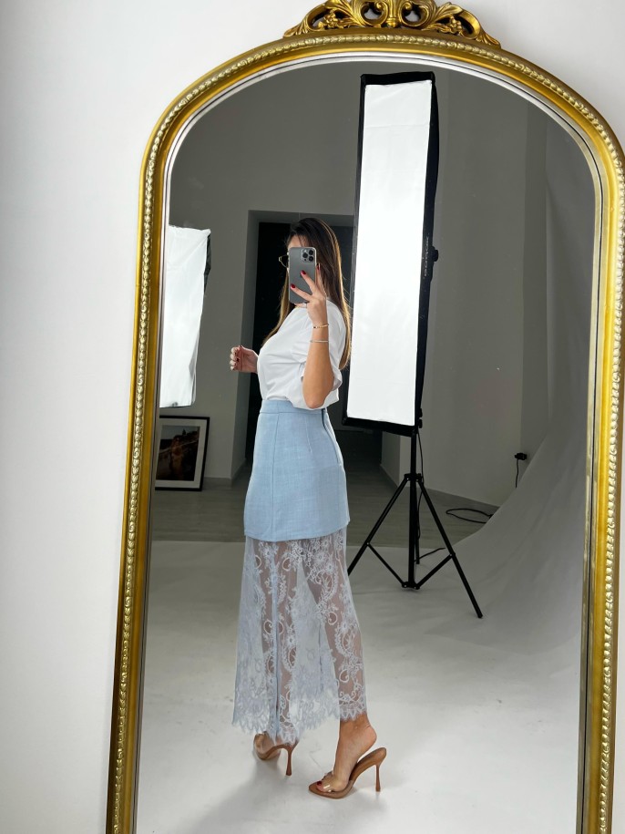 Blazer Matilde celeste 2