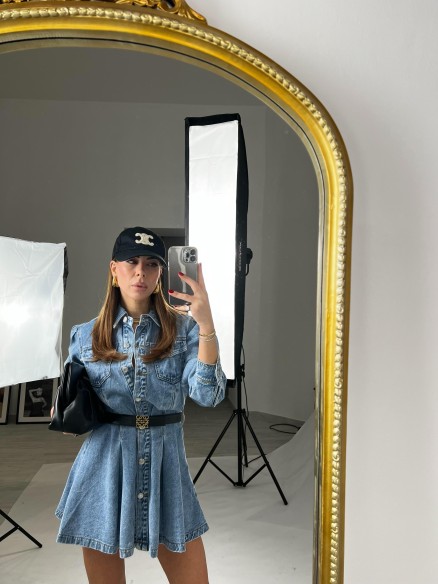 Mini Dress Alìn denim Mini Dress Alìn denim