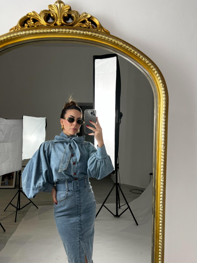 Gonna longuette denim 2