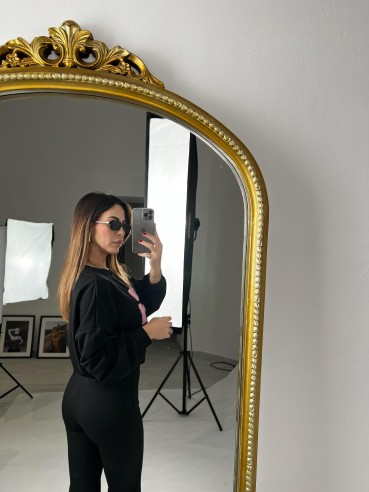 Pantalone a zampa nero