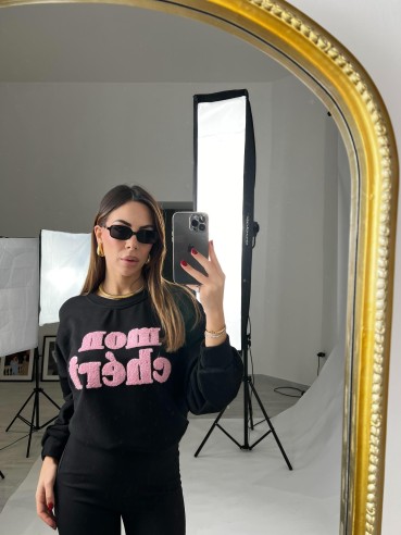 Pantalone a zampa nero