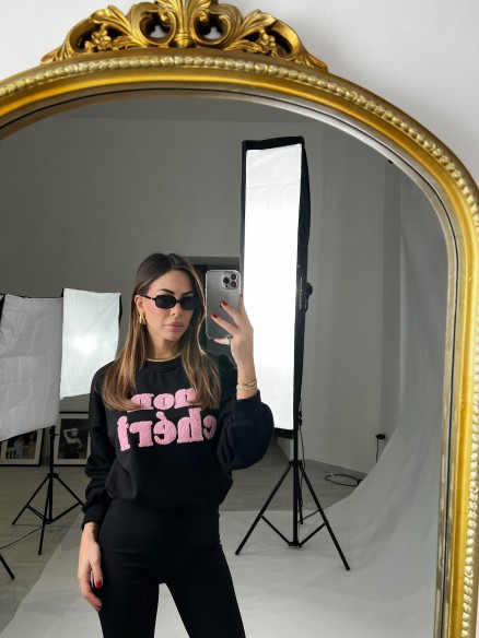 Pantalone a zampa nero