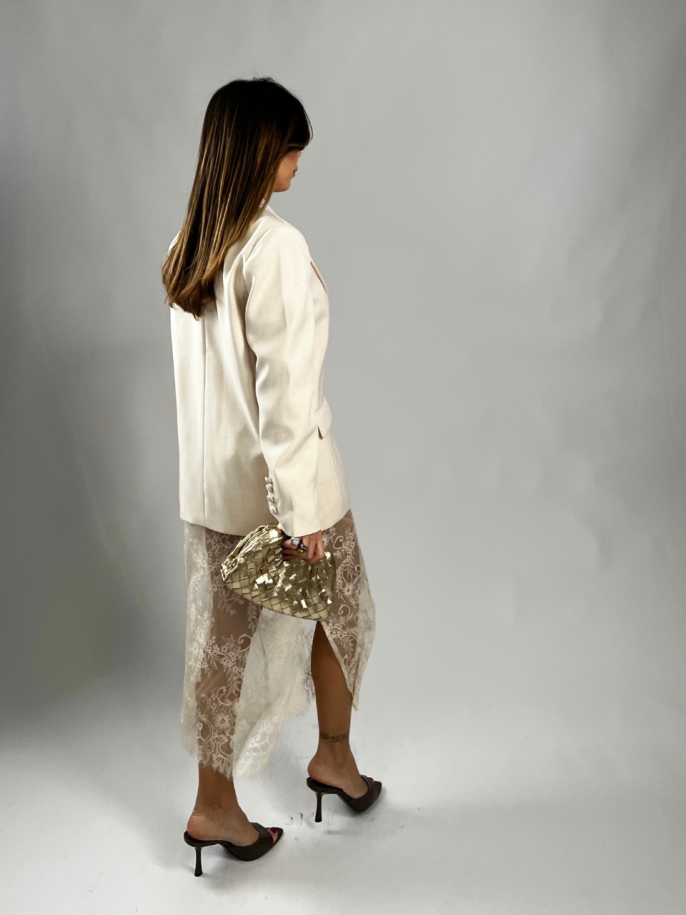 Gonna Matilde pizzo panna 2
