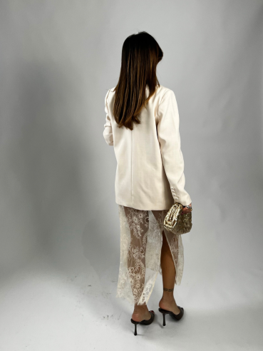 Gonna Matilde pizzo panna