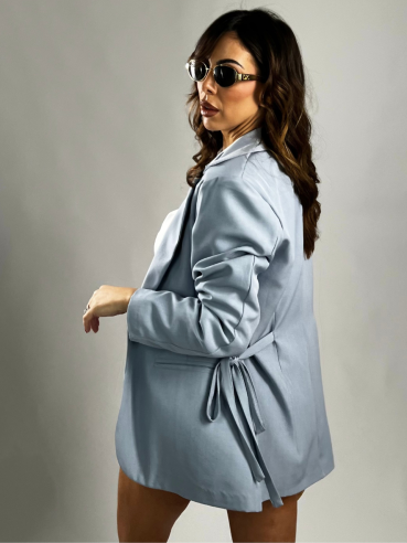Blazer Dafne fiocco cielo