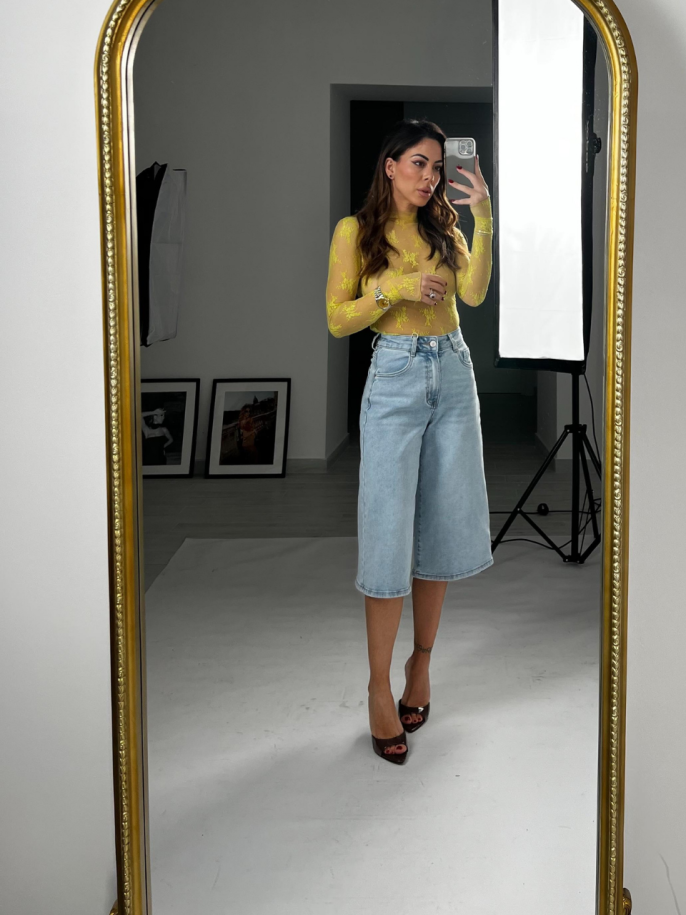 Maglia Secret pizzo lime
