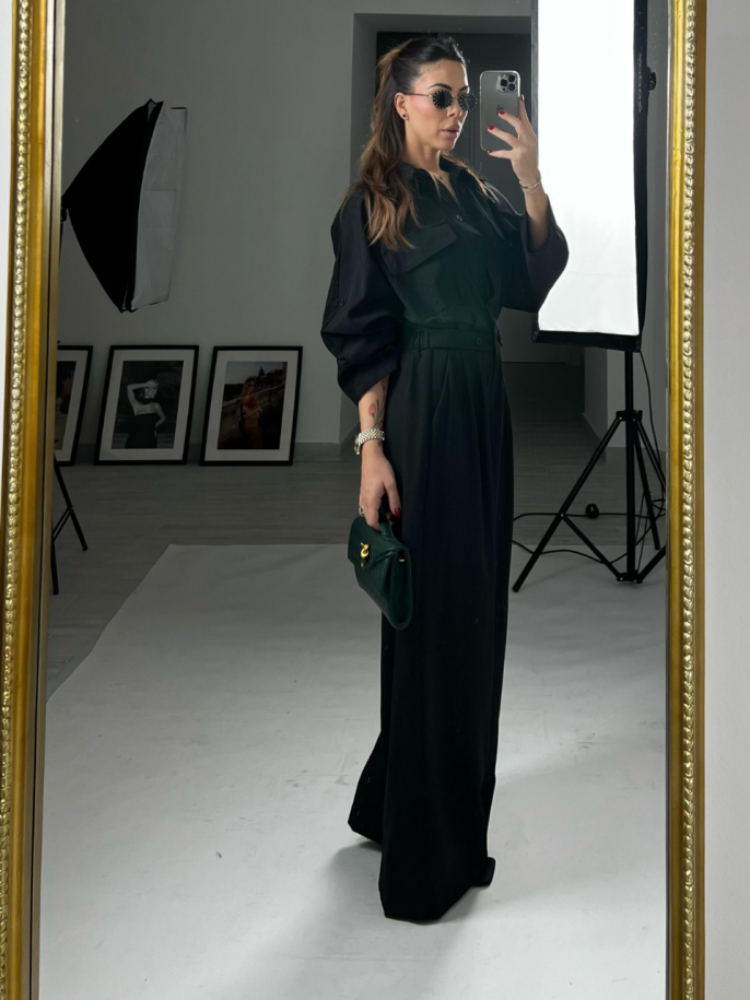 Jumpsuit cut out nera