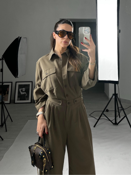 Jumpsuit cut out fango Jumpsuit cut out fango