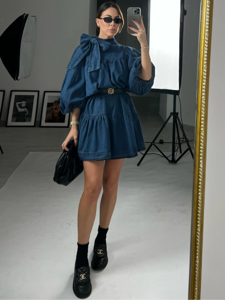 Mini Dress Evelyn denim Mini Dress Evelyn denim
