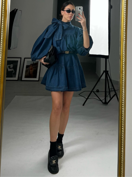 Mini Dress Evelyn denim Mini Dress Evelyn denim