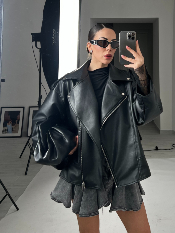 Chiodo Similpelle Regina